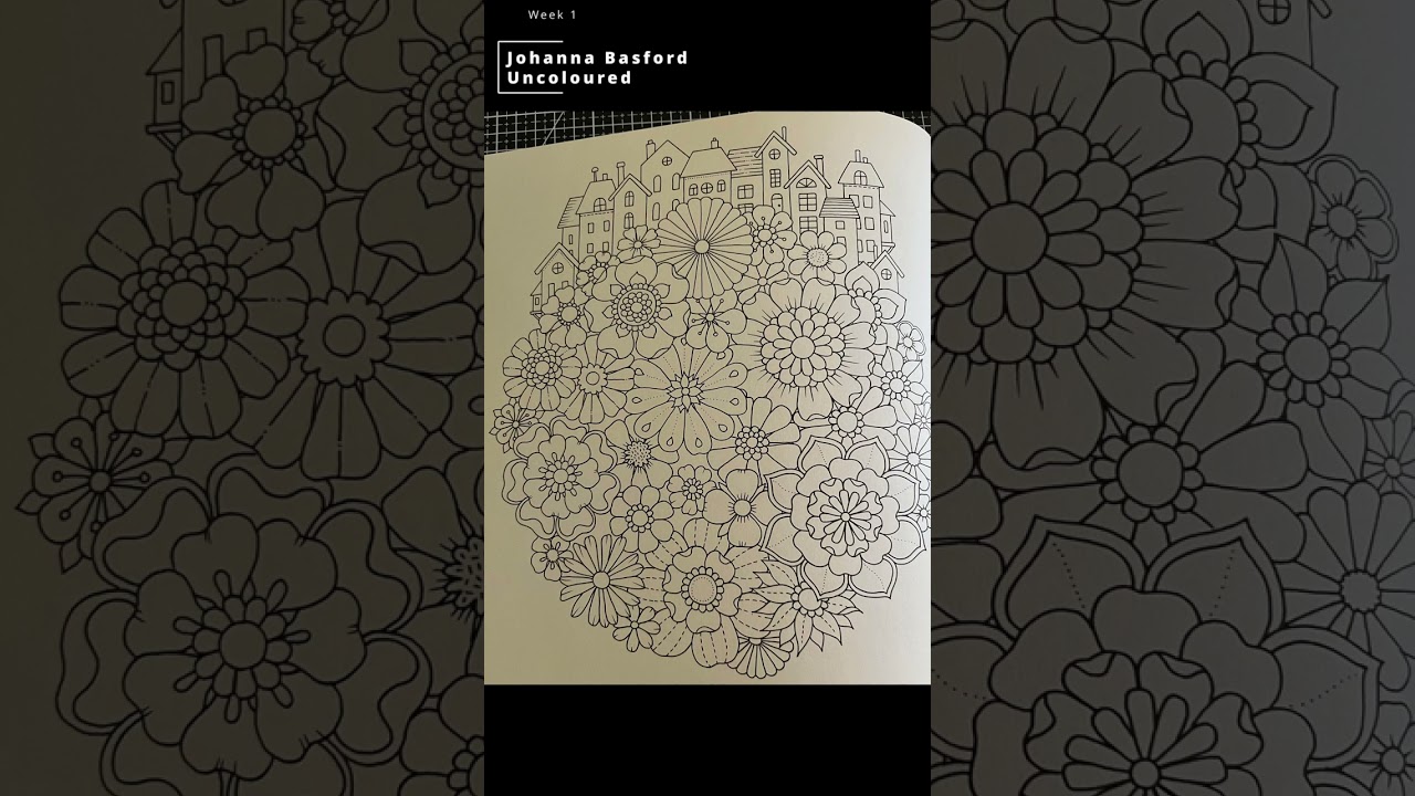 Johanna Basford Colouring Planner week 1