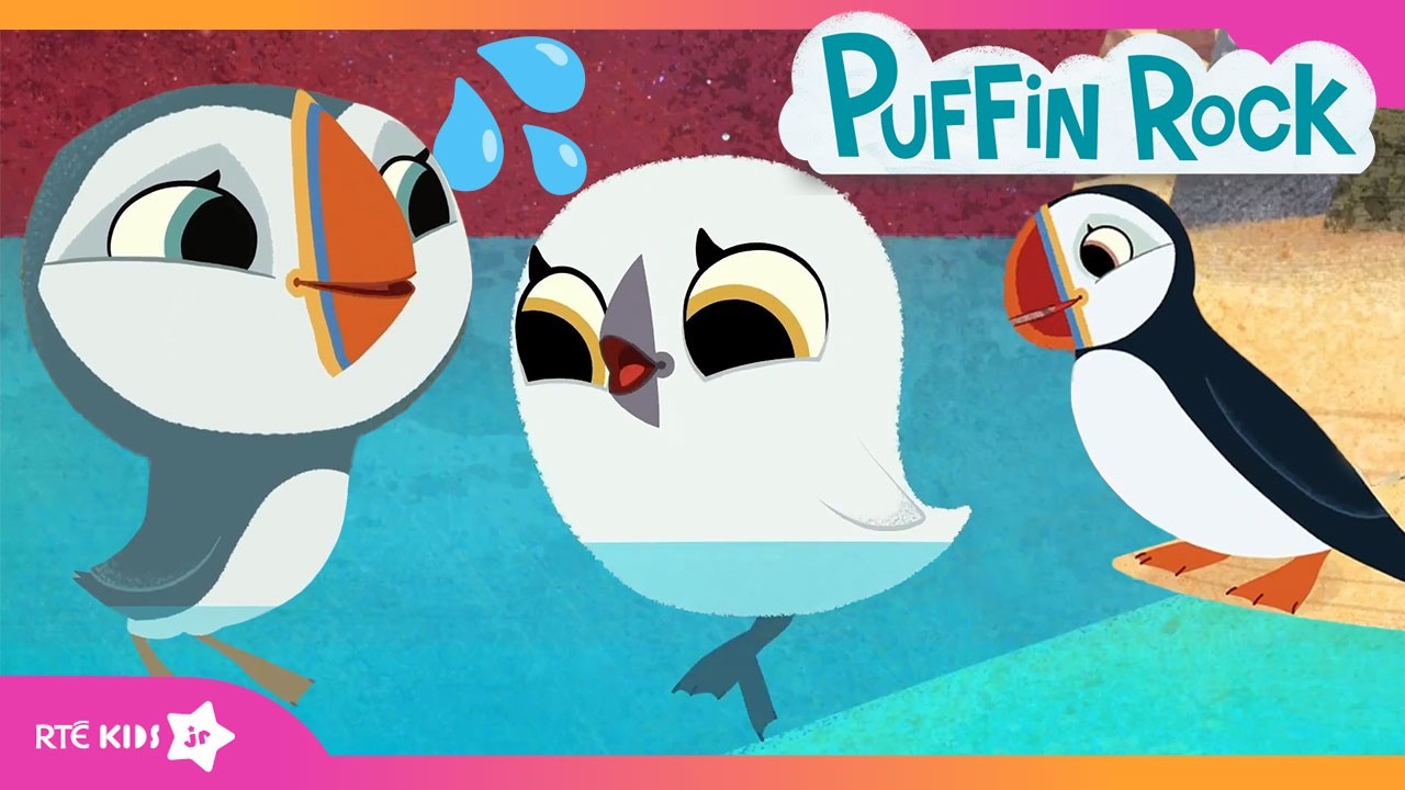Challenge #2: Can Baba Learn to SWIM? 🌊🐦 #SPLASH | Puffin Rock | @RTÉ KIDSjr​