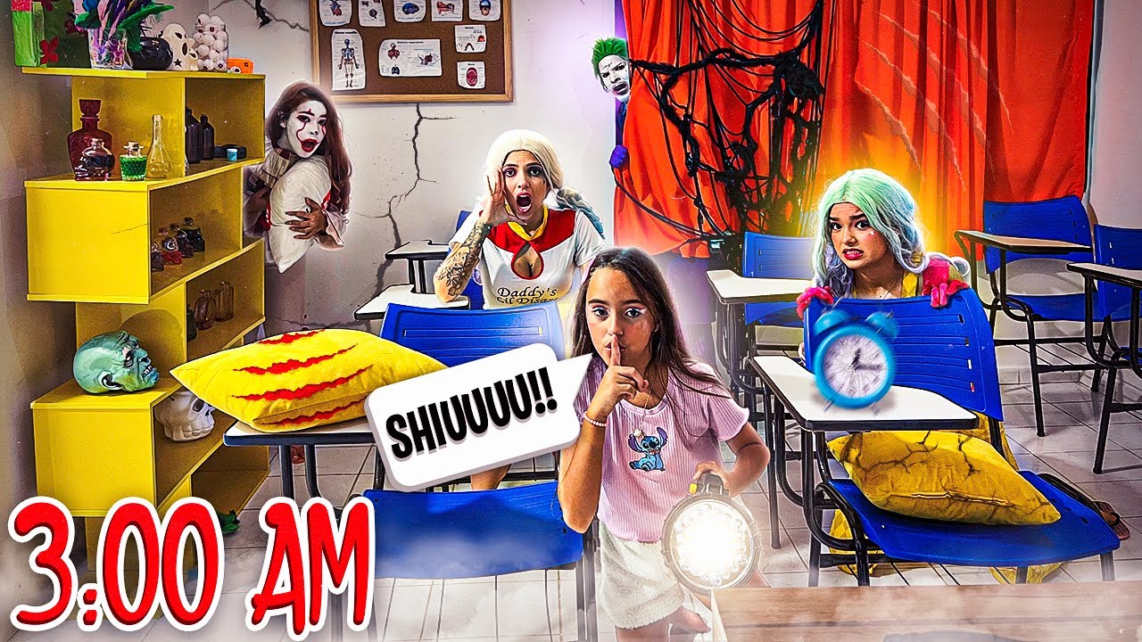 PASSAMOS A NOITE NA ESCOLA DE SUPER VILÕES E DESCOBRIMOS UM GRANDE SEGREDO!
