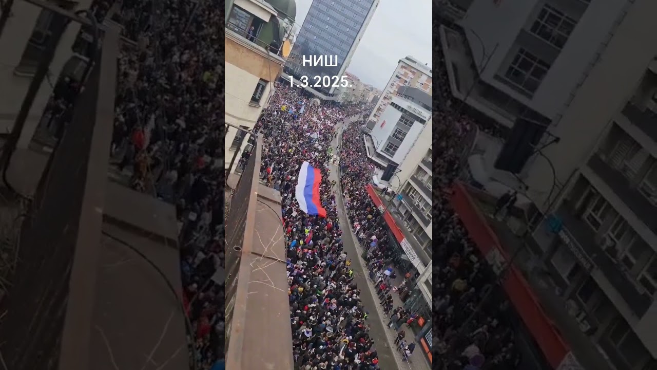 NI&Scaron; 1.3.25. studentski protest #studenti #srbija #ni&scaron;