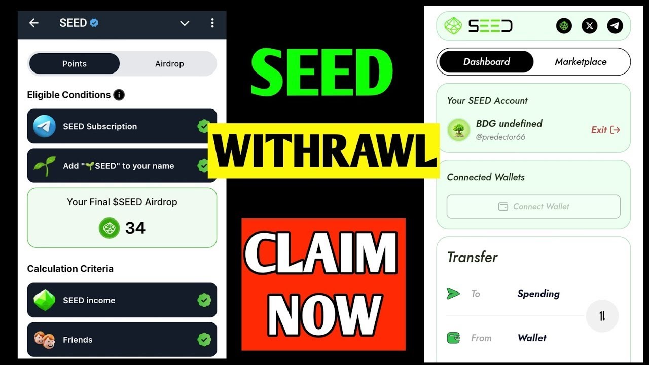 How to Claim $SEED Airdrop To WALLET ( Step-by-step guide )
