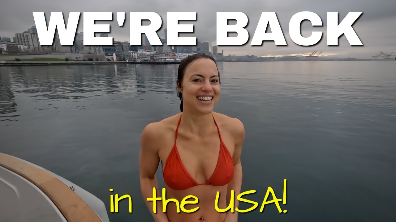 WE'RE CRUISING BACK INTO THE USA for a BIG BANG and a POLAR PLUNGE into Puget Sound! [MV FREEDOM]