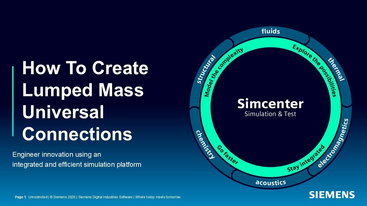 How To Create Lumped Mass Universal Connections