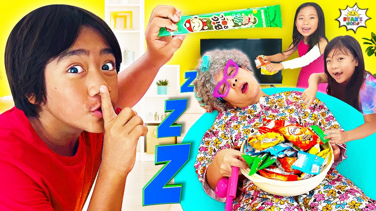 Sleepy Granny in Real Life vs Ryan!