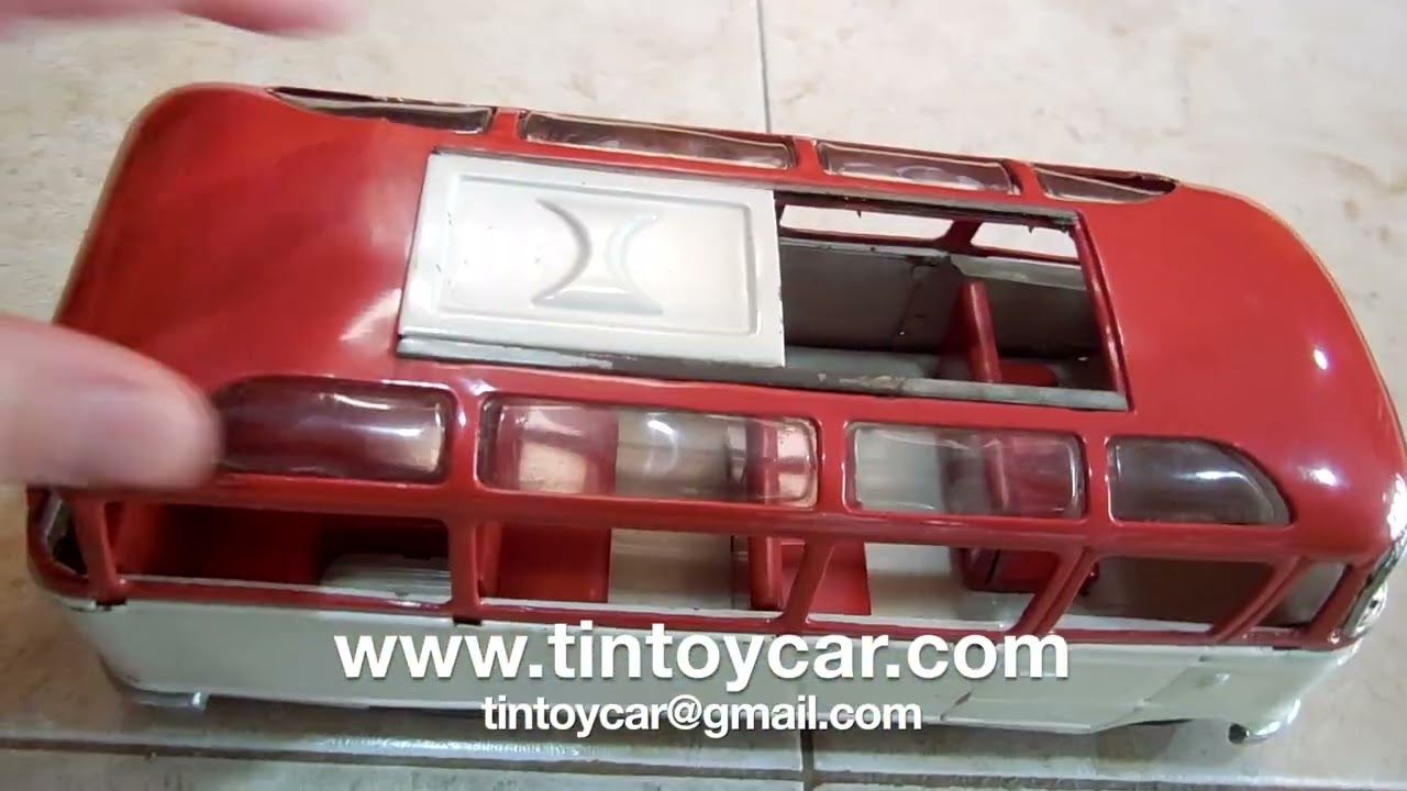Mercedes Benz Micro Bus Tonka México, Trujillo, Bandai  60’s. Compro Juguetes Antiguos de Hojalata.