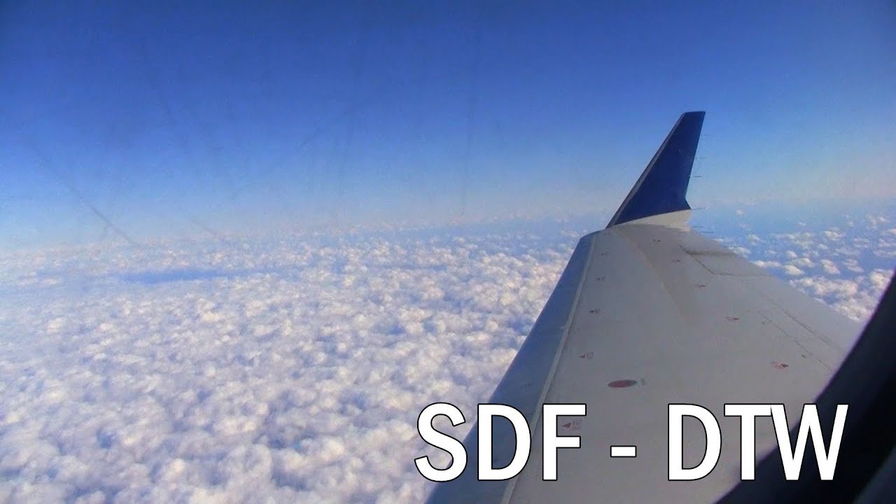 Delta CRJ700 Full Flight Experience - Louisville (SDF) to Detroit (DTW)