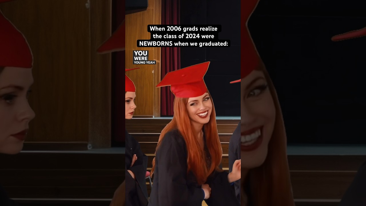 When 2006 grads realize the class of 2024 were NEWBORNS when we graduated! #nostalgia #millennials