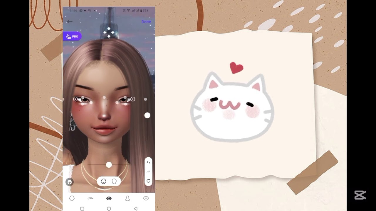 Zepeto baddie face tutorial@MYle facecodes