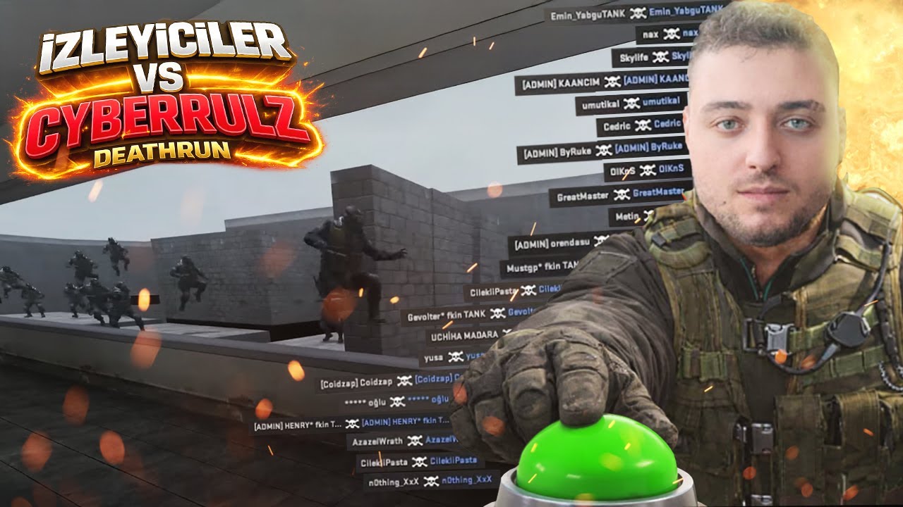 İZLEYİCİLERİME DEATHRUNDA MEYDAN OKUDUM!! 60 İZLEYİCİ VS CYBERRULZ