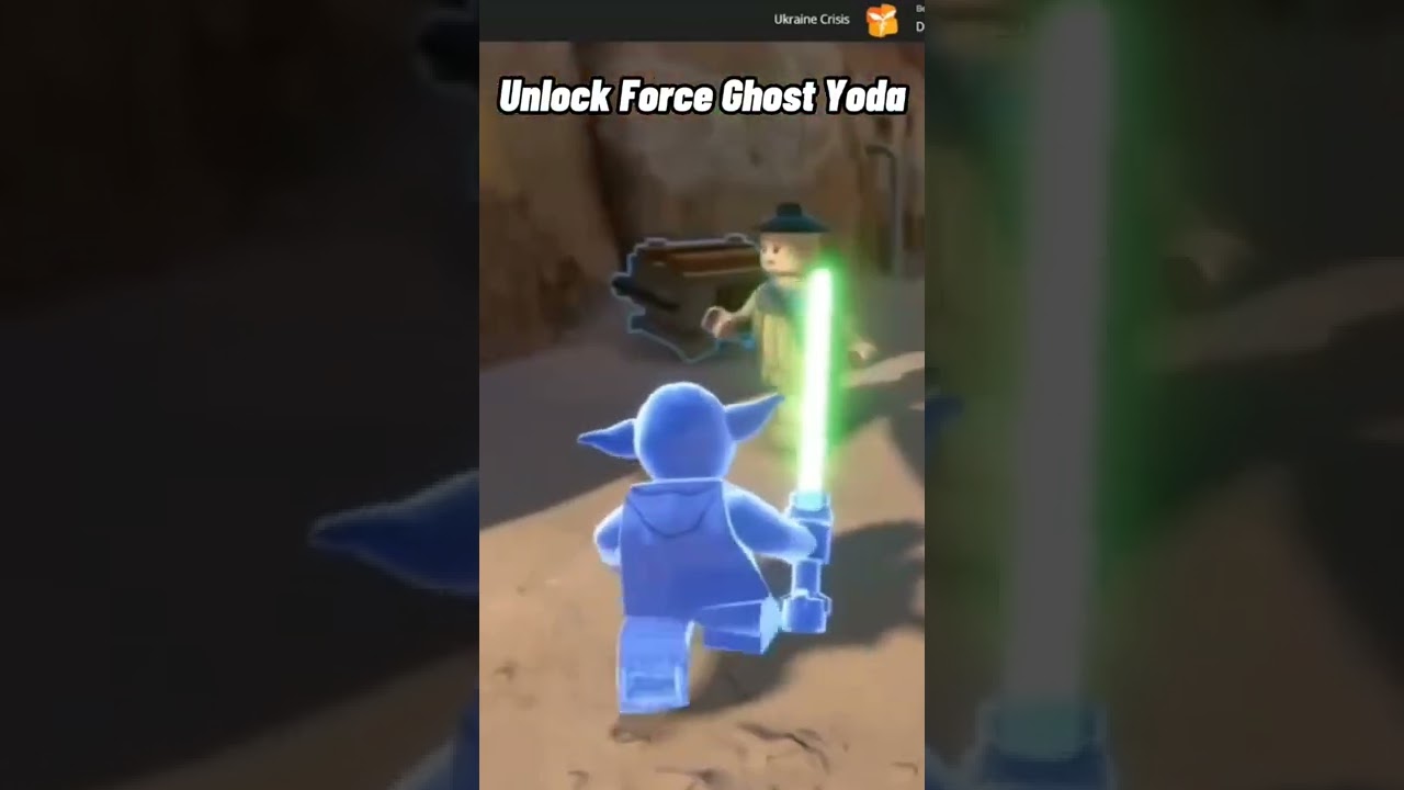 Code to Unlock Force Ghost Yoda in #legostarwarstheskywalkersaga #shorts