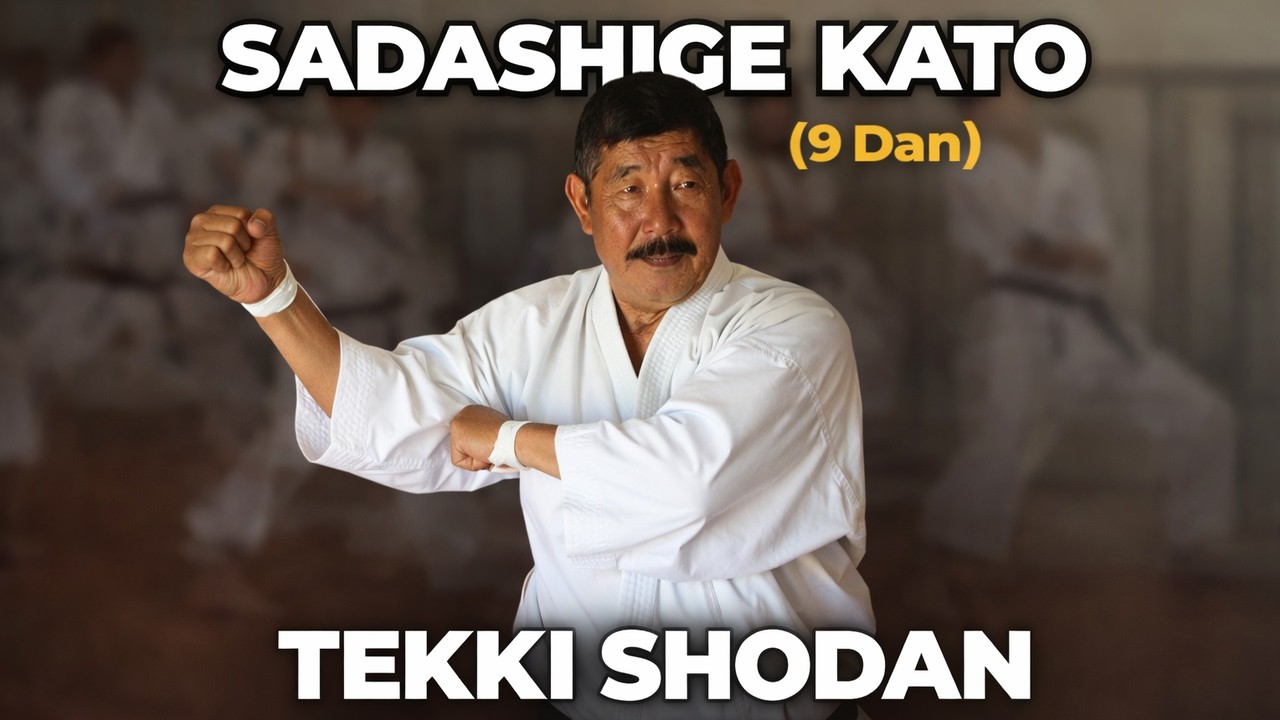 Tekki Shodan kata by Sadashige Kato, 9th Dan Shotokan karate master