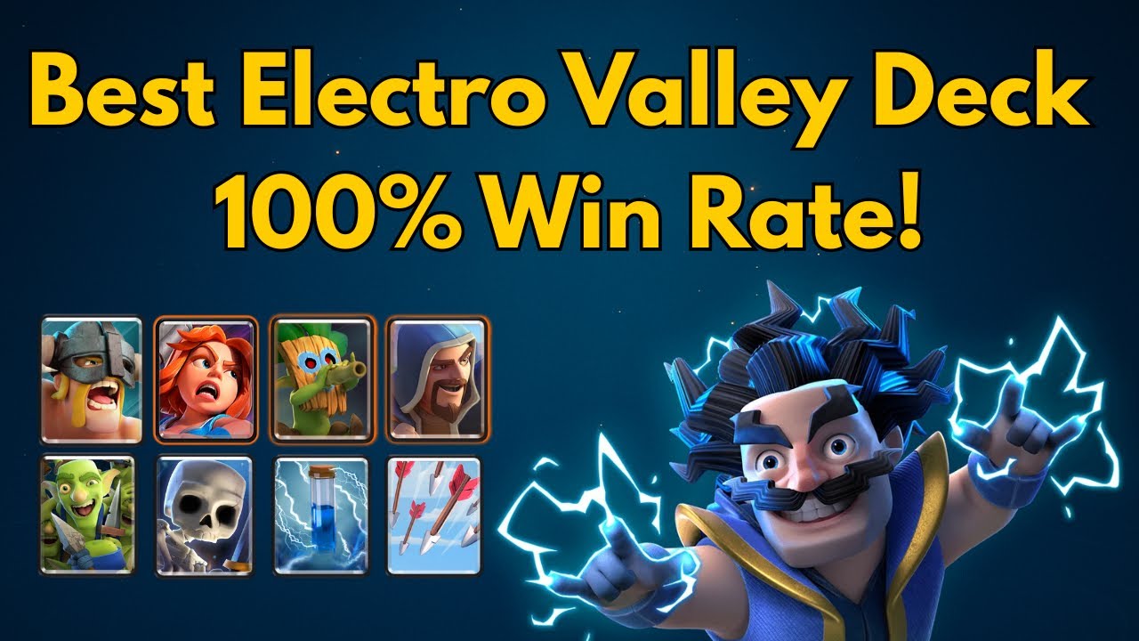 Best Electro Valley Deck &ndash; 100% Win Rate! | 3,400 &rarr; 3,800 Trophy Push (Arena 11)