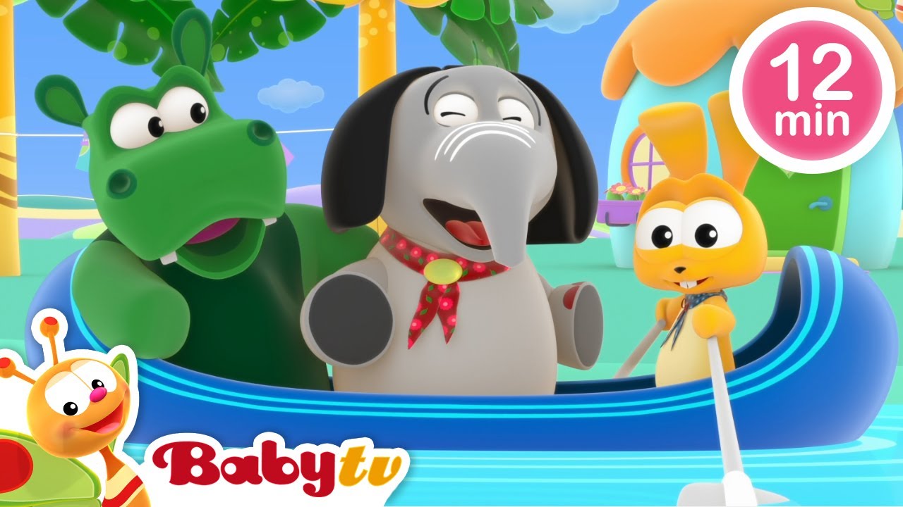 Fahr, fahr, fahr dein Boot 🛶 😀 + mehr Kinderlieder und Kinderreime | BabyTV Deutsch