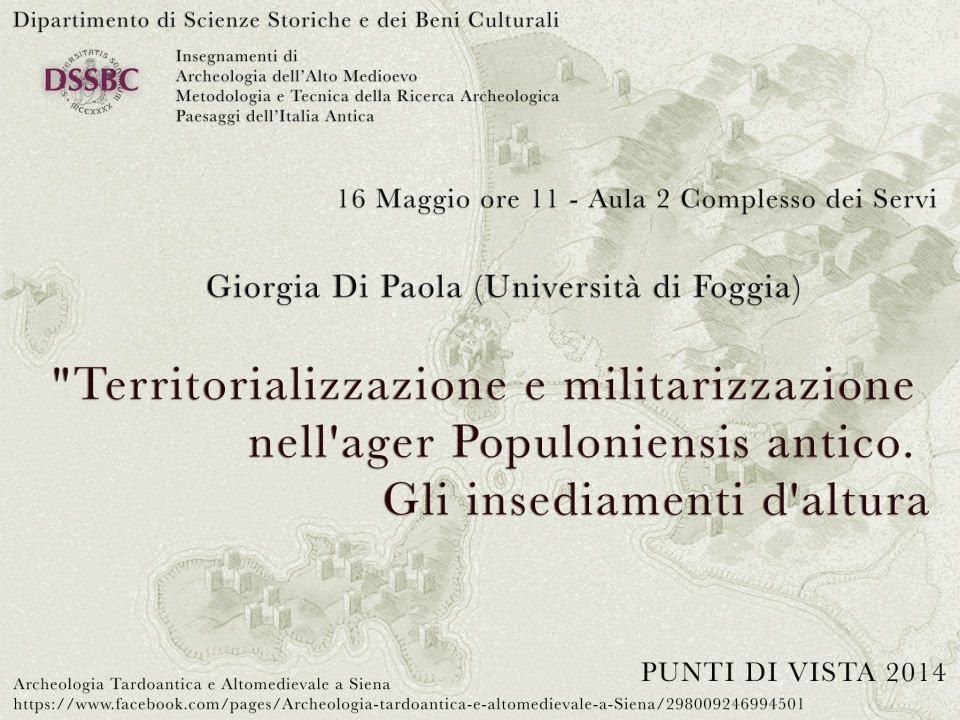 Territorializzazione e militarizzazione nell'ager Populoniensis antico - G. Di Paola