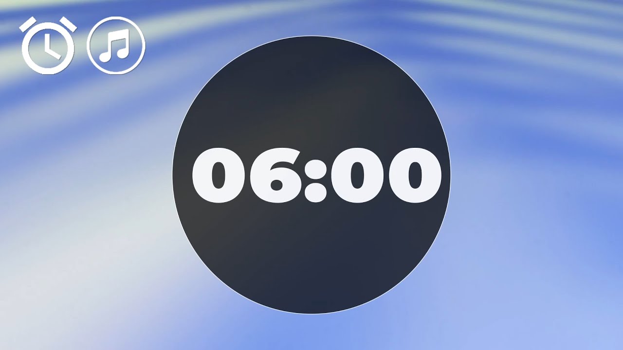 ⏱️ 6 Minutes Quiz Countdown Timer for Students/Contestants