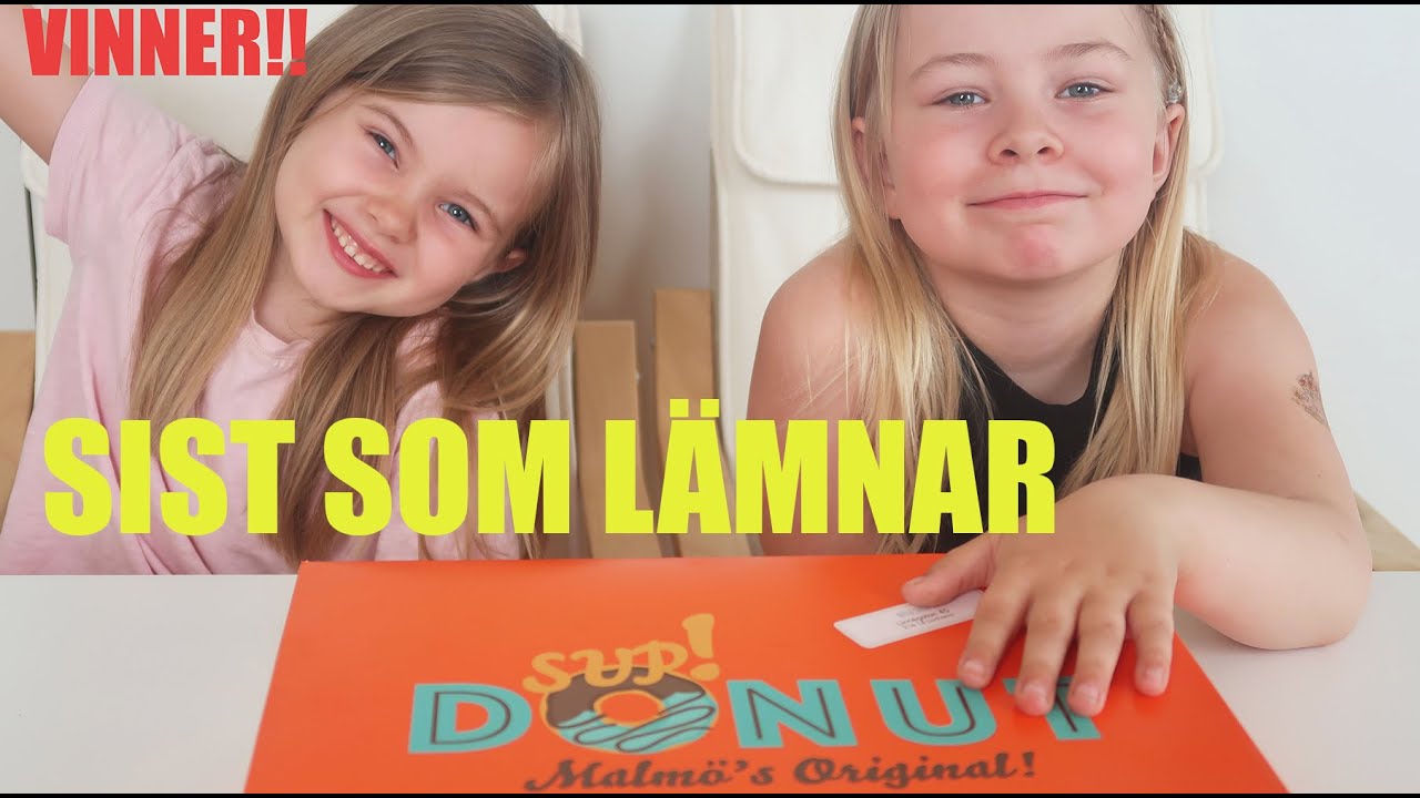 Sist att lämna bordet med sin egen donut!