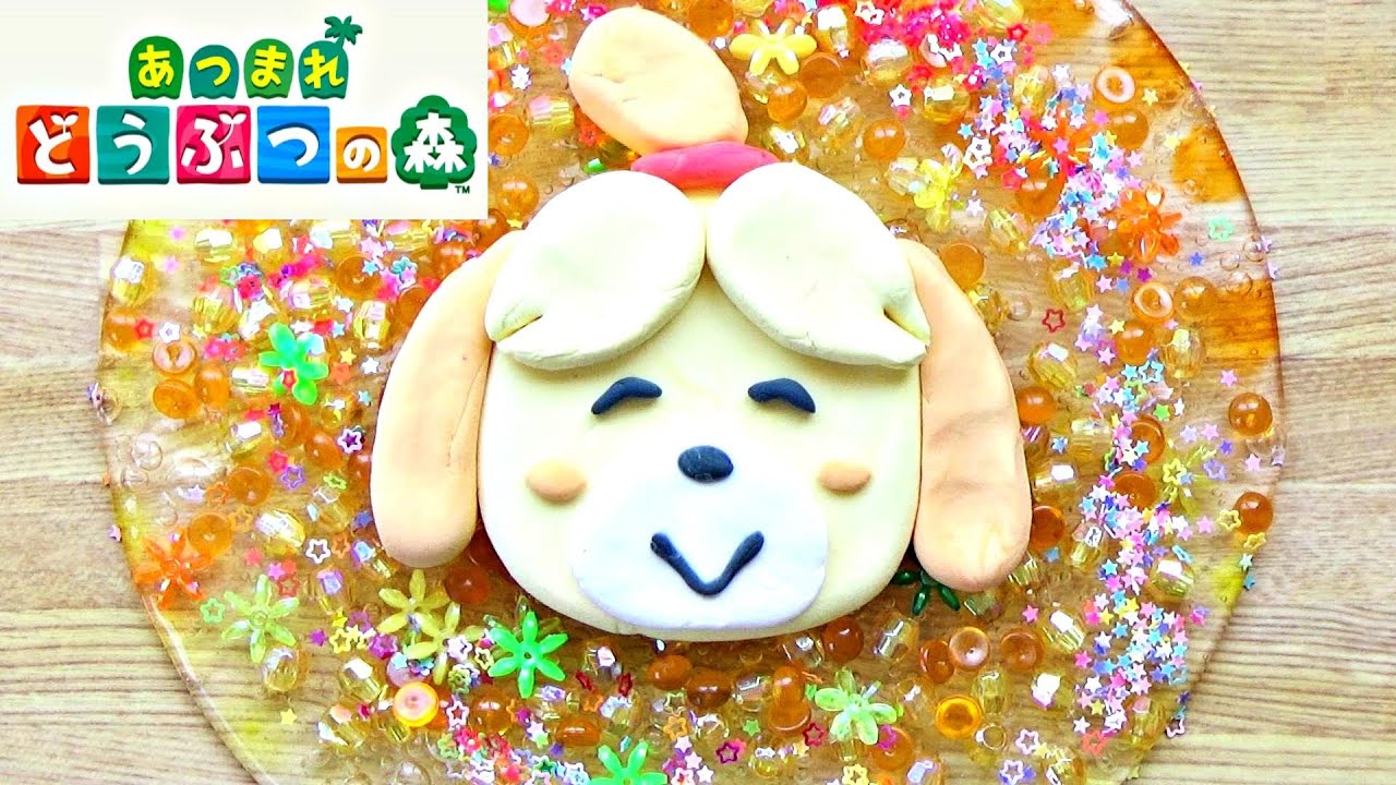 【DIY】どうぶつの森スライム！あの人気キャラをイメージしてクリアスライムの色付けをしてみた！【あつ森】
