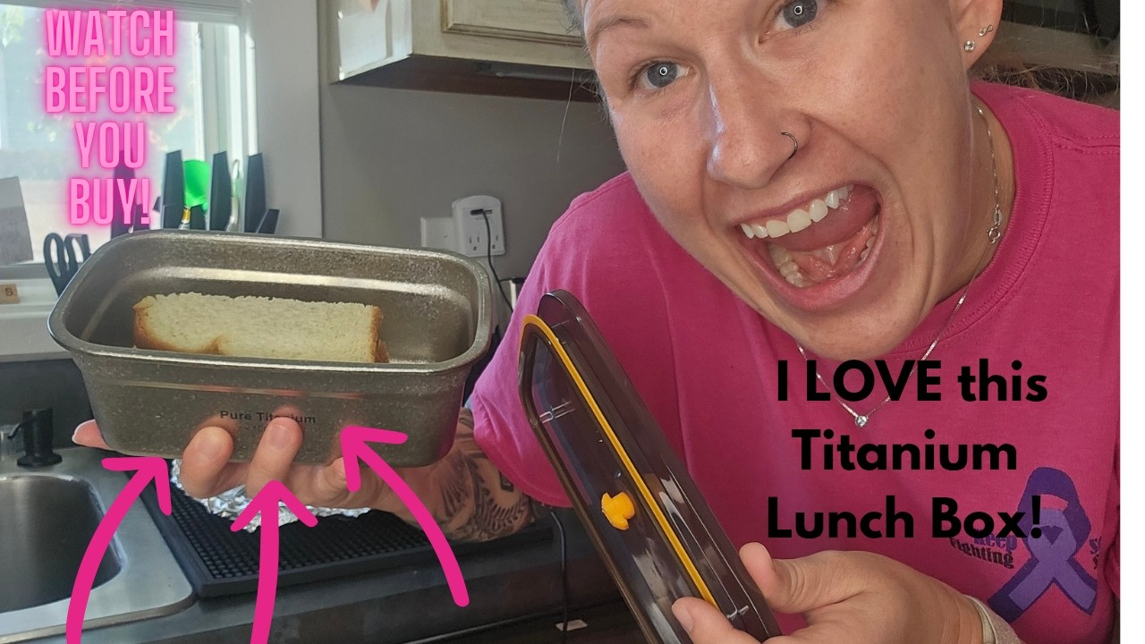 Metal Lunch Box – Lightweight Leakproof Titanium Lunch Container w/Fork & Spoon, 1000ml