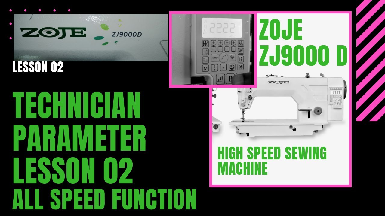 ZOJE ZJ9000D Technician parameter lesson - 2 all speed function -