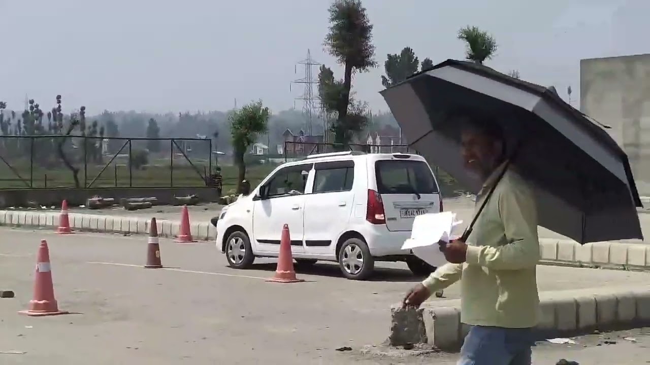 Driving test at Budgam ARTO BUDGAM.(H track)