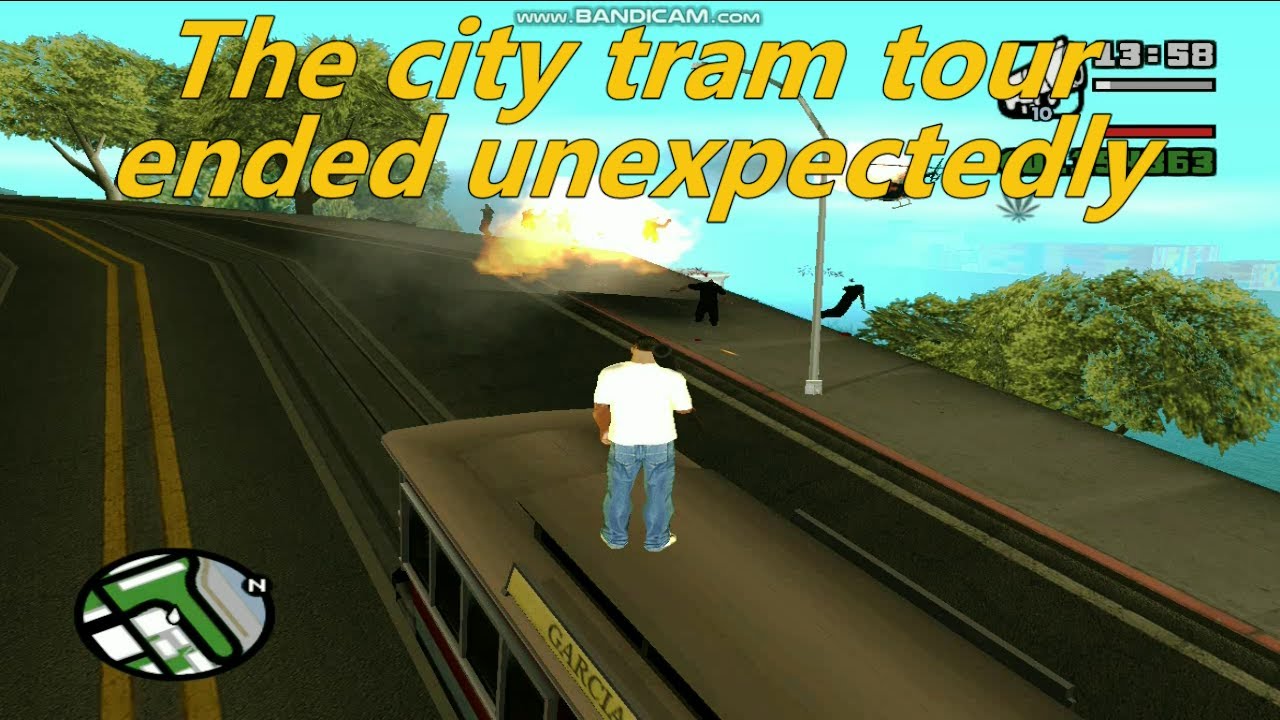 GTA San Andreas: The city tram tour ended unexpectedly