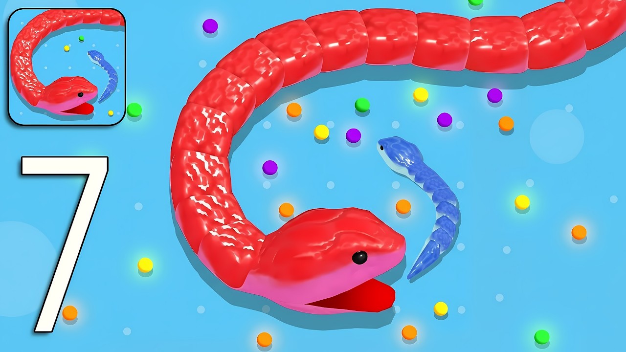 Snake Clash - Gameplay Walkthrough Part 7 Tutorial NEW Mobile Game (Android, iOS)