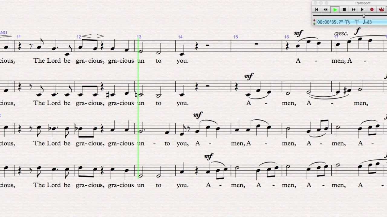 The Lord Bless You and Keep You (Lutkin) - SATB Track