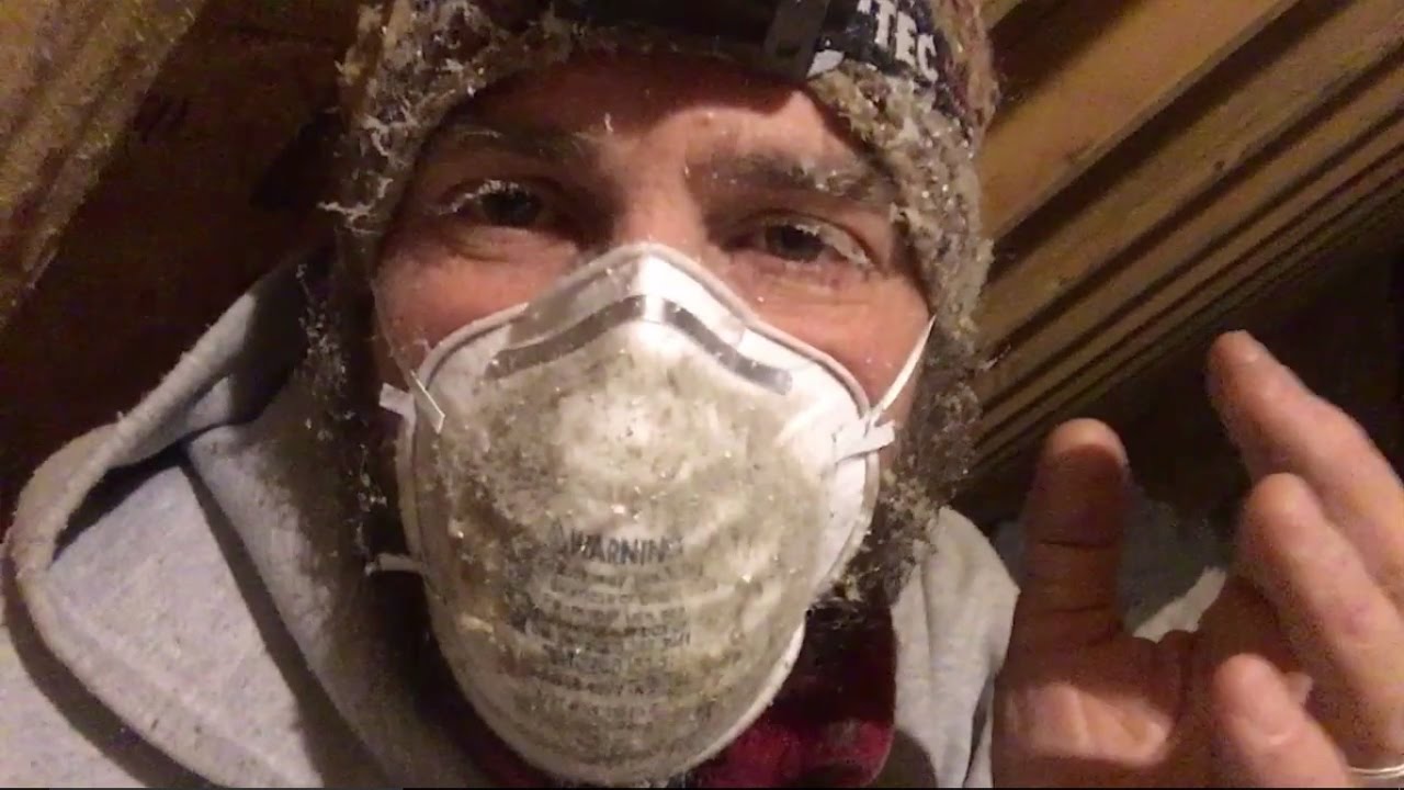 Doin' the Dirty--Attic Air-sealing.  Maine VLOG 243