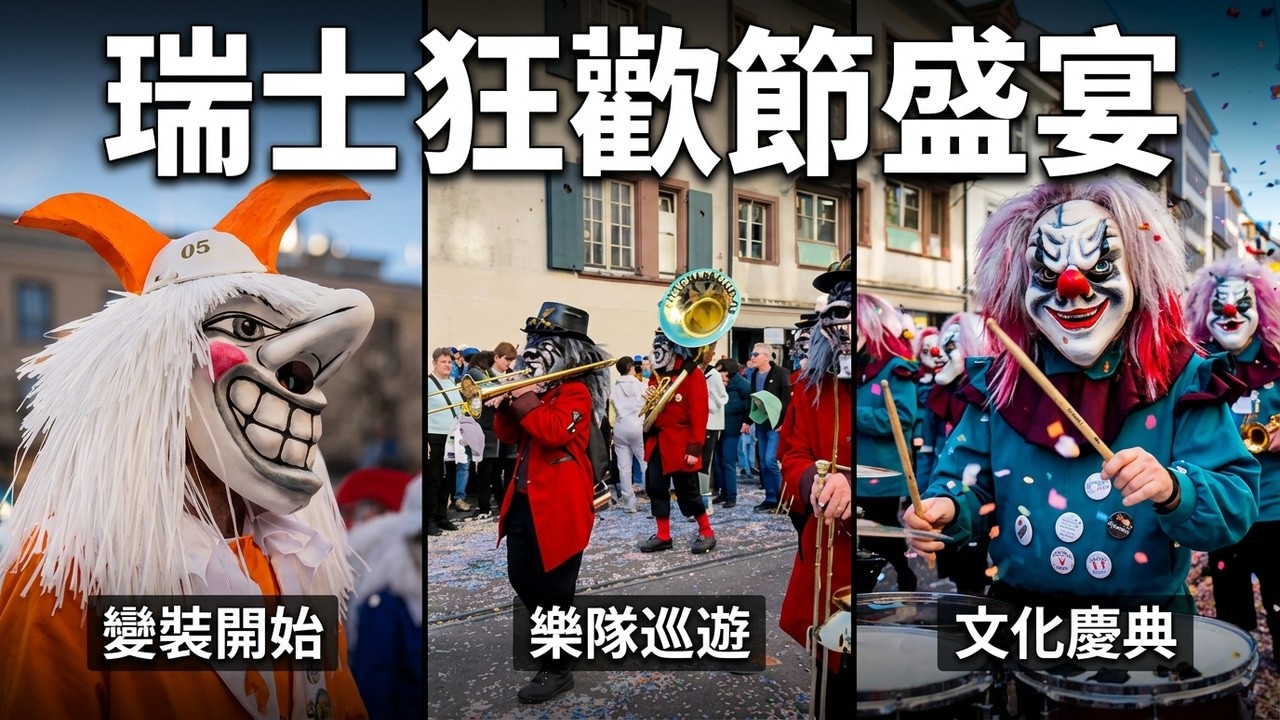 巴塞爾狂歡節2026 瑞士最盛大的街頭慶典 #Basel #Fasnacht #瑞士