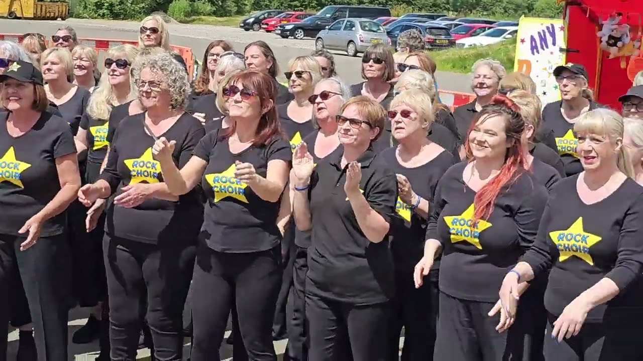 SWEET CHILD OF MINE. Rock Choir MND BBQ at Macclesfield  RFC 22nd June 2024. Opening Song.