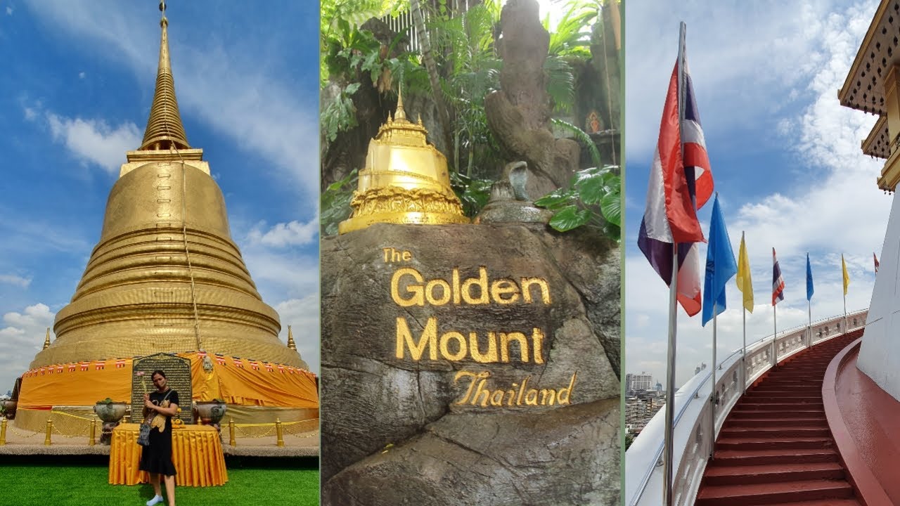 Wat Saket in Bangkok. Temple of the Golden Mount.