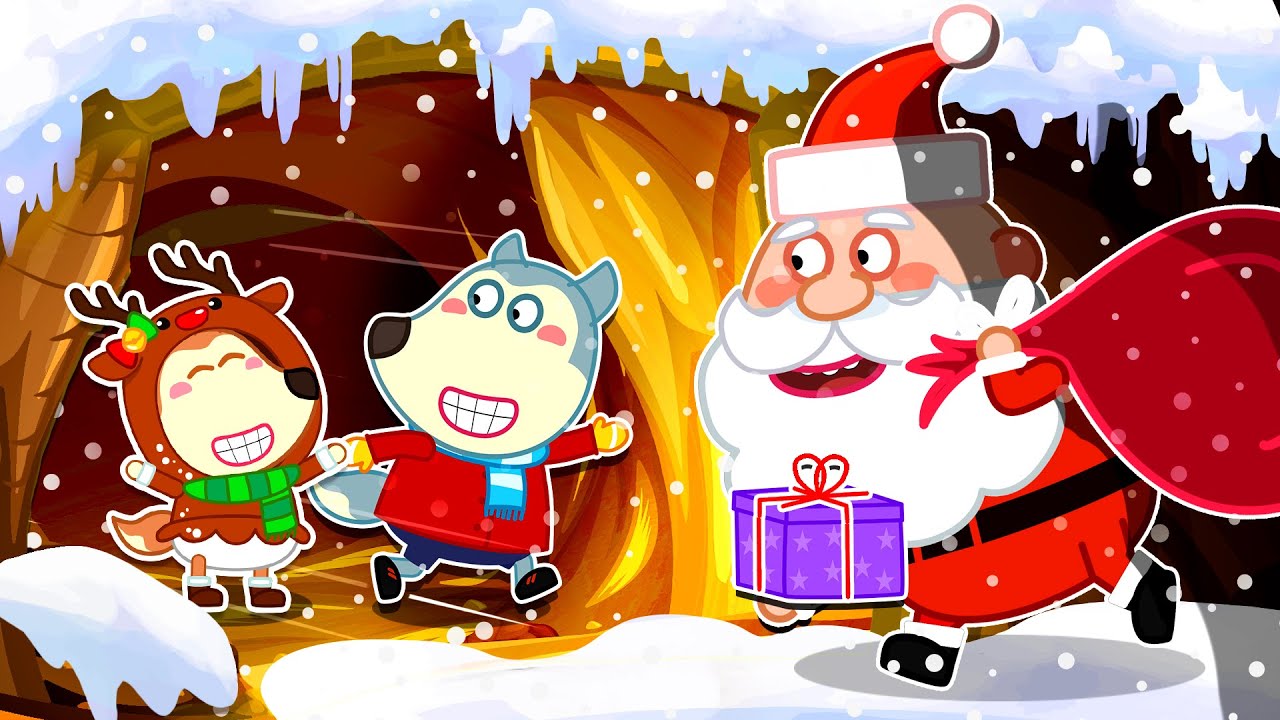 Lucy, Depressa! Papai Noel chegou 🎅🏻🎁 Um Natal Aconchegante com Wolfoo | Wolfoo em Português