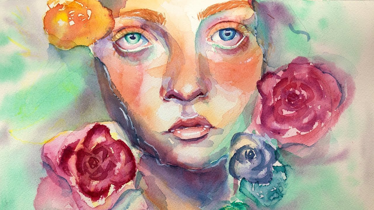 Kuretake Gansai Tambi Watercolor Illustration and Review (kind of)