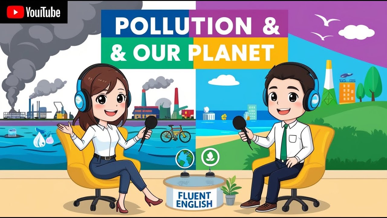 Pollution and How We Can Reduce It | Practice English Conversation | Intermediate Level (B1–B2)