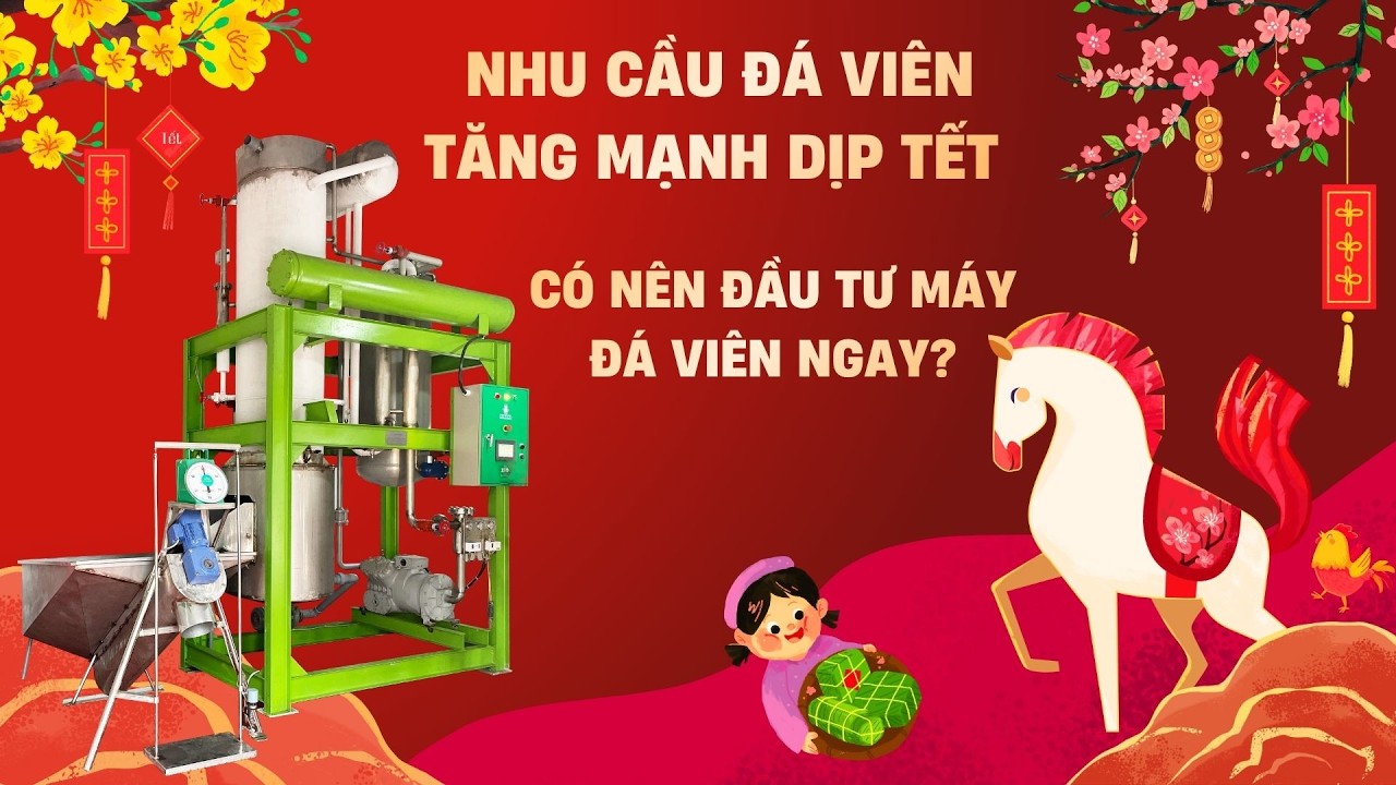 Nhu cầu đá viên tăng mạnh dịp Tết - Có nên đầu tư máy đá viên ngay?