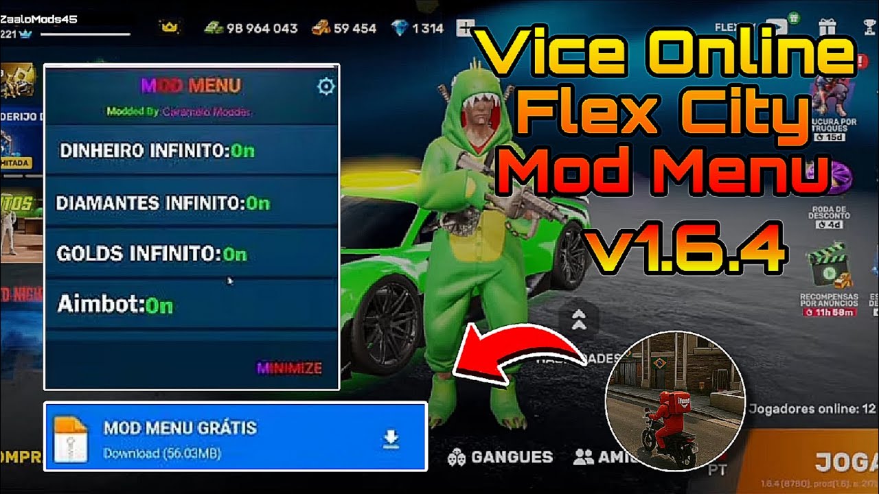 🤩 MOD MENU FLEX CITY v1.6.4 👻 | DINHEIRO INFINITO E OURO INFINITO | 100% ANTI BAN | LINK MEDIAFIRE 🔥