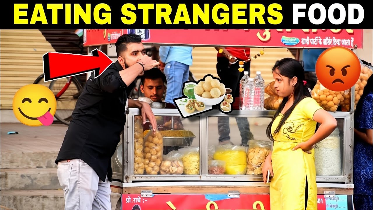 Eating Strangers Food Prank  | Prakash Peswani Prank |