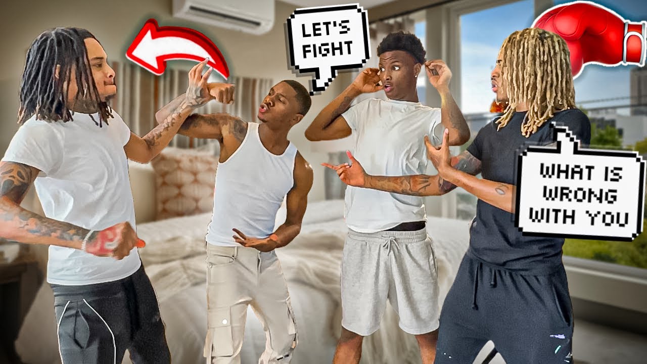 SQUARING UP 👊🏽 WITH THE GANG RANDOMLY TO GET THERE REACTION *must watch* ❗️❗️