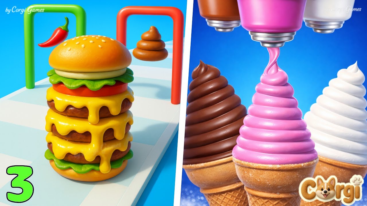 Burger Master 🆚 Ice Cream Inc. - All Levels Satisfying Walkthrough Gameplay | PART 2