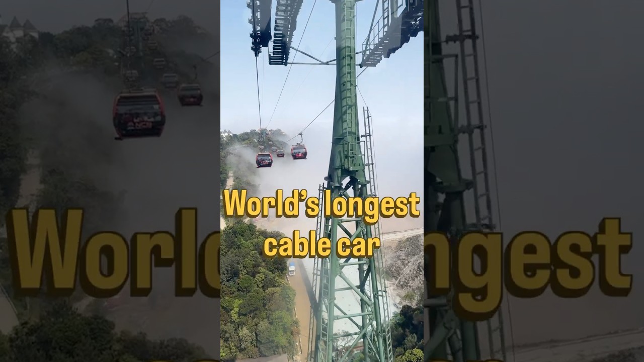 🚠 World&rsquo;s Longest Cable Car | B&agrave; N&agrave; Hills Vietnam 🇻🇳✨ #shorts #trending #viral #vietnam