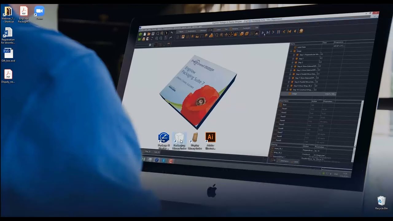 EngView Packaging Suite -  Box design scenario.