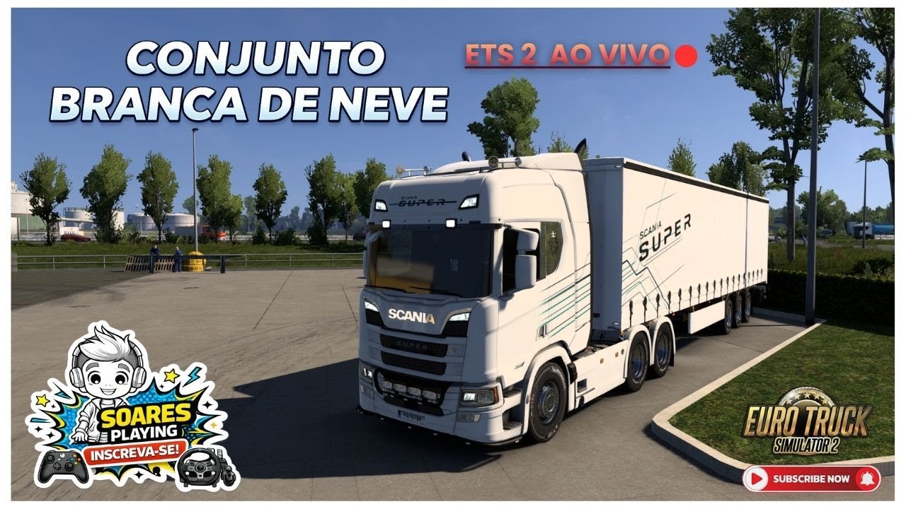 ETS 2 1.57 🔴 CONJUNTO BRANCA DE NEVE ACELERANDO FORTE NA EUROPA | AO VIVO