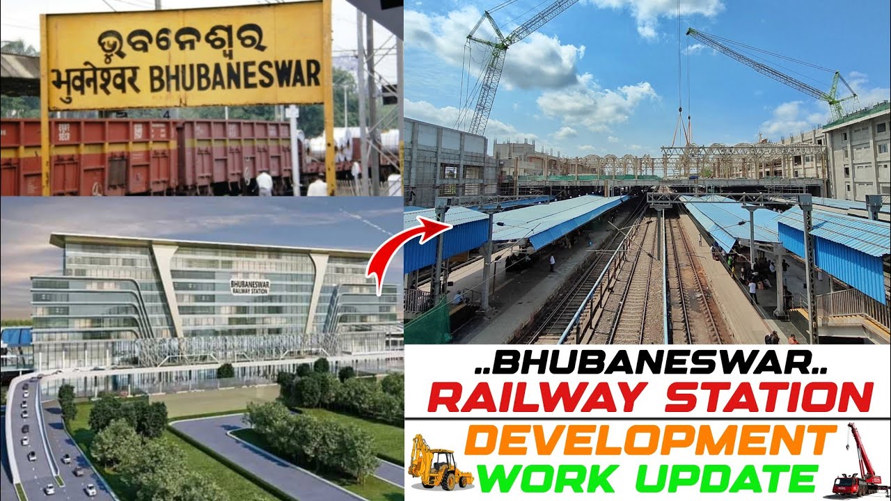 Bhubaneswar Railway Station - Development Work Update | Rail Vikas | URC Construction | Odisha