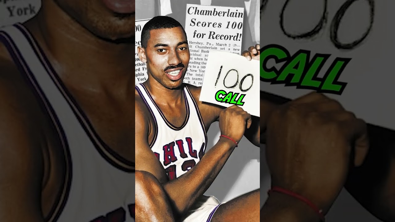 Did The NBA *Fake* Wilt Chamberlain&rsquo;s 100 Point Record 🤯 #shorts