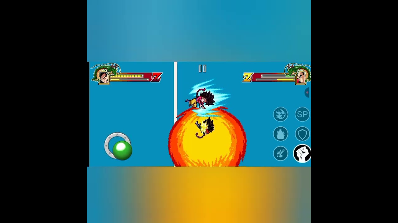 goku ssj4 vs vegeta ssj4 [power ball warriors] ep.3