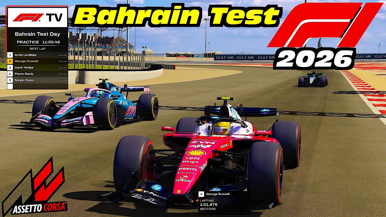 2026 F1 Bahrain Testing In Assetto Corsa !! (Links + Downloads)