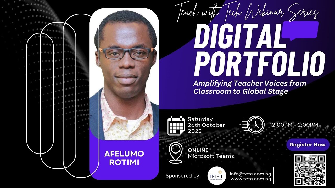 Teach with Tech Series: Digital Portfolio: Amplifying Teachers Voices from Classroom to Global Stage