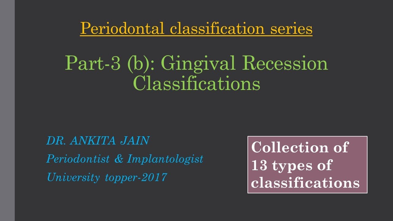 part-3b-gingival recession classification|recession 2020|perio classifications|notes|millers|carranz