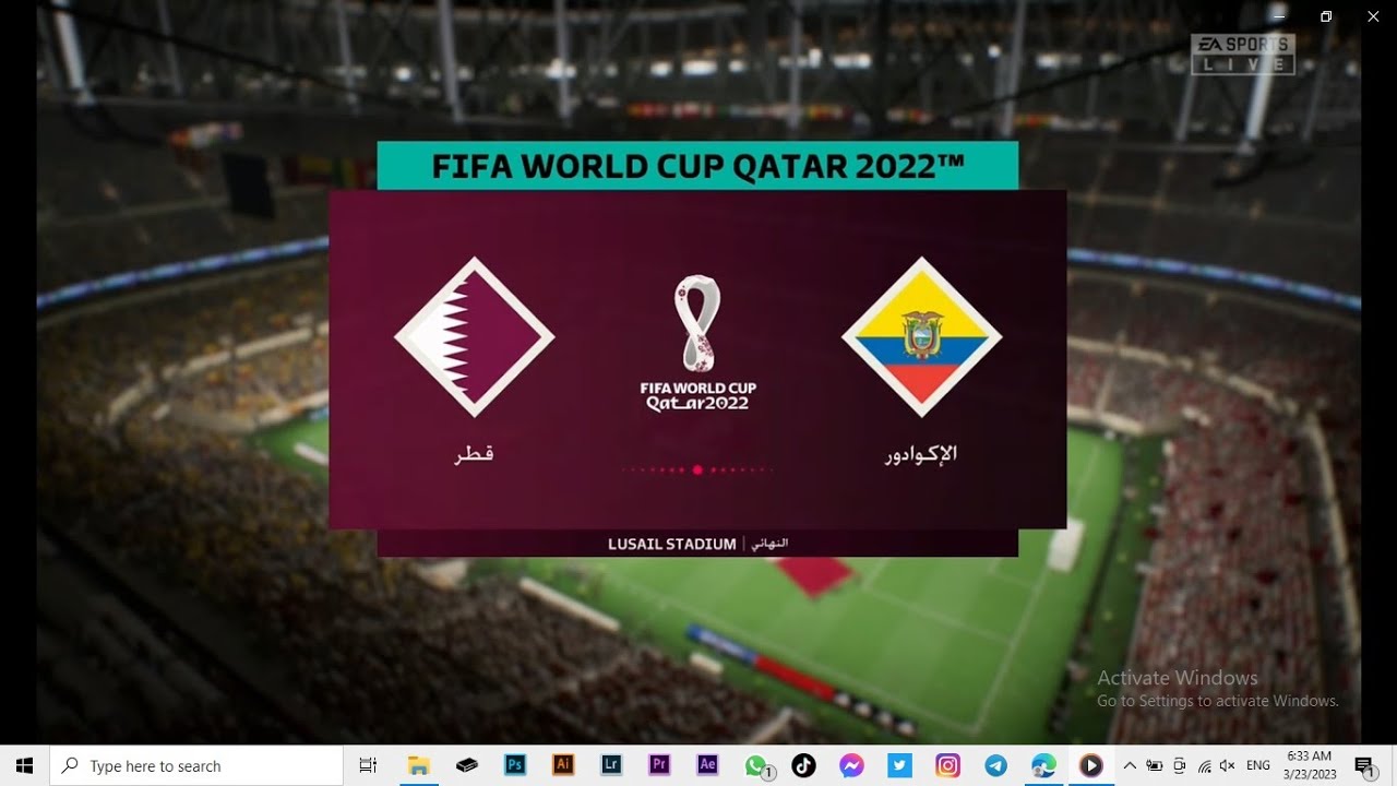FIFA 23 Final World Cup 2022 ( الإكوادور VS قطر ) Xbox / PS5