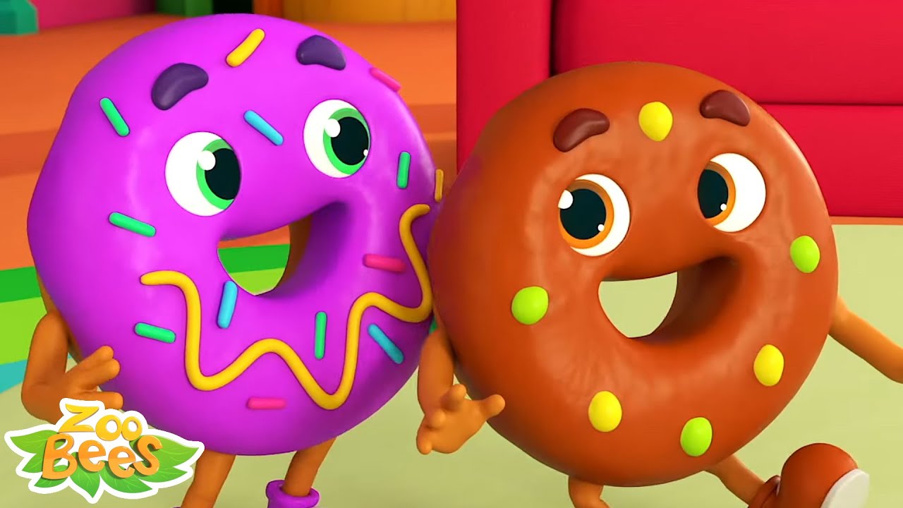 Das Donut Farben Lied Pädagogisches Lernvideo für Kleinkinder Von Zoobees